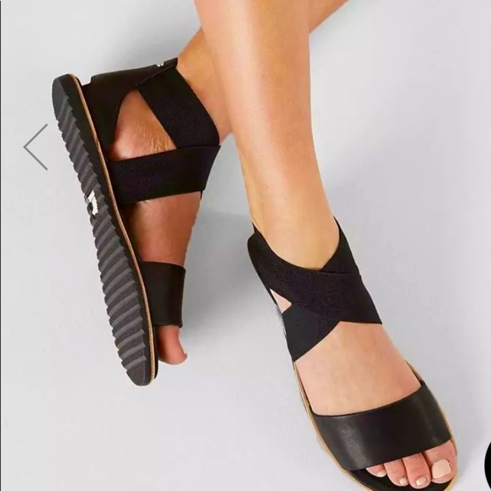 Sorel Black Sandals